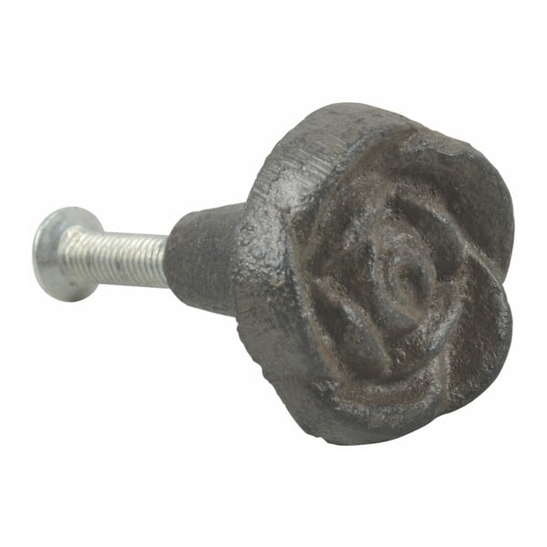 Ručka od lijevanog željeza u obliku ruže Esschert Design, Ø 3 cm