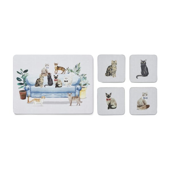 Podmetači i prostirke za čaše u setu 8 kom Curious Cats – Cooksmart ®-image-3