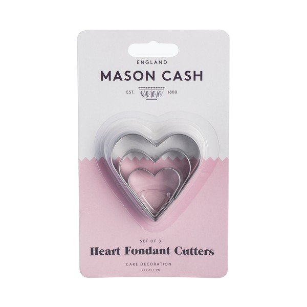 Set od 3 rezača u obliku srca Mason Cash od nehrđajućeg čelika-image-1