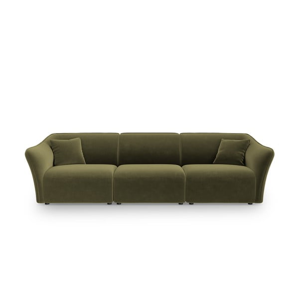 Zelena baršunasta sofa 292 cm Tokyo – Cosmopolitan Design