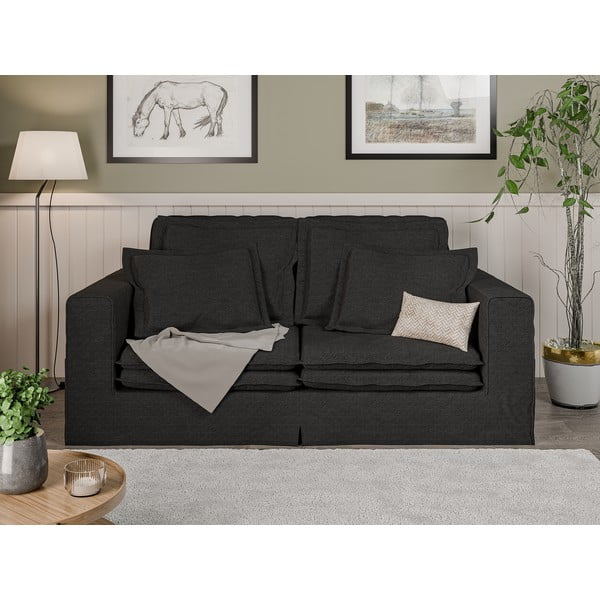 Crna sofa 196 cm Nora – Ropez-image-1