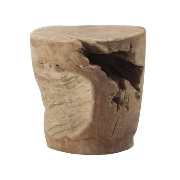 Okrugao pomoćni stol od masivne tikovine ø 35 cm Tropicana – Kave Home