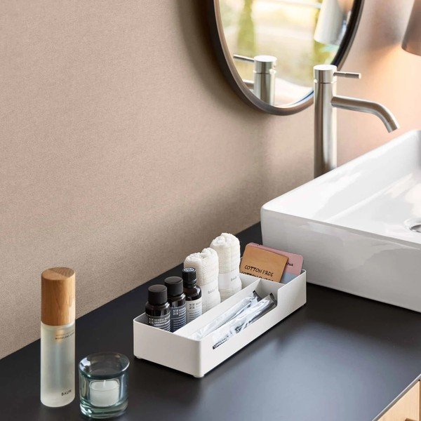 Bijeli metalni kupaonski organizator Amenity – YAMAZAKI-image-2