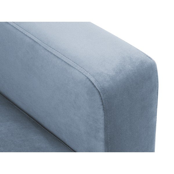 Svijetloplava baršunasta sofa Kooko Home Harmony, 220 cm-image-1