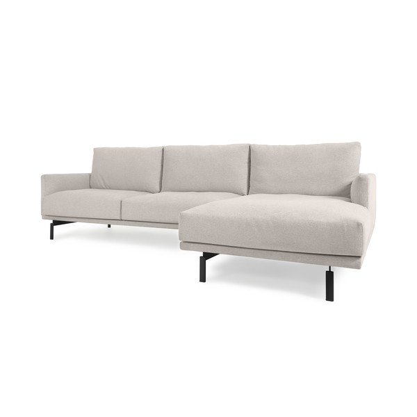 Kutna garnitura bež boje Kave Home Galene, desni kut, 254 cm-image-2