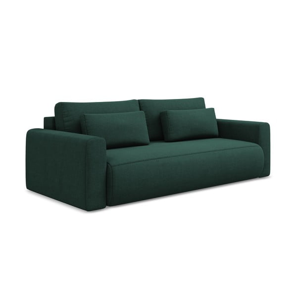 Zelena sklopiva/s prostorom za odlaganje sofa 238 cm Kapua – Makamii-image-1