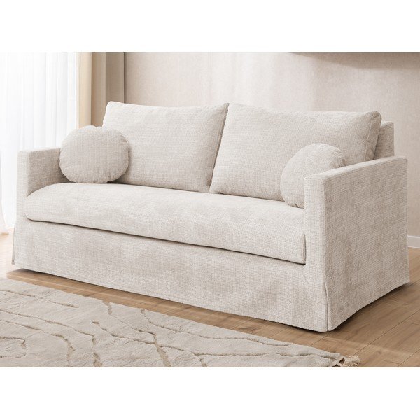Krem sofa 195 cm Paphos – Ropez-image-1