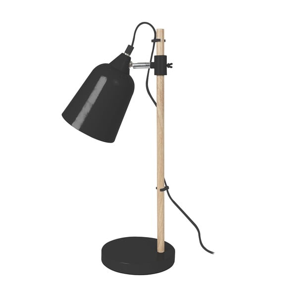 Crna stolna lampa Leitmotiv Wood