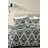 Crna/bež posteljina za bračni krevet/za produženi krevet od renforce pamuka s uključenom plahtom/4-dijelna 200x220 cm Damask – Mila Home