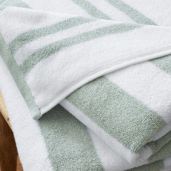 Bijeli/sivi pamučan ručnik 50x85 cm Stripe Jacquard – Bianca-image-3