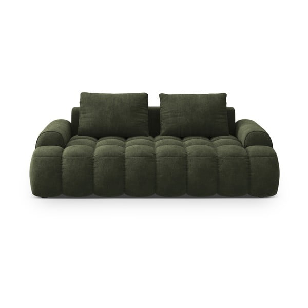 Zelena baršunasti sofa 200 cm Linz – Cosmopolitan Design