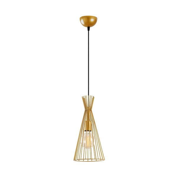Viseća svjetiljka u zlatnoj boji s metalnim sjenilom ø 20 cm Mezopotamya – Opviq lights