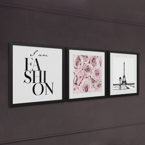Slike u setu 3 kom 30x40 cm Parisienne – Styler-image-2