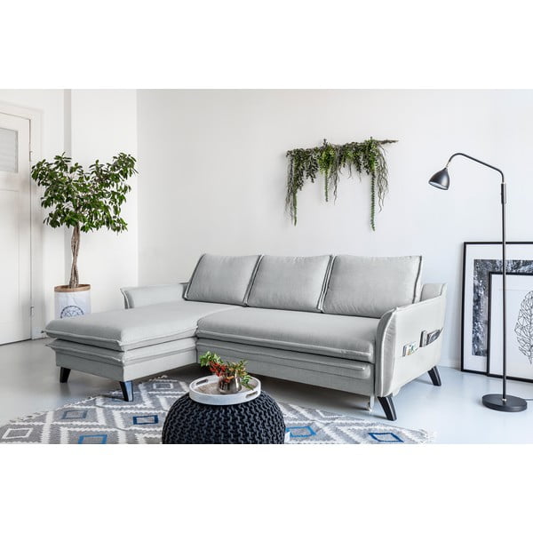 Svijetlosiva kutna gatnitura na razvlačenje Miuform Charming Charlie, lijevi kut-image-3