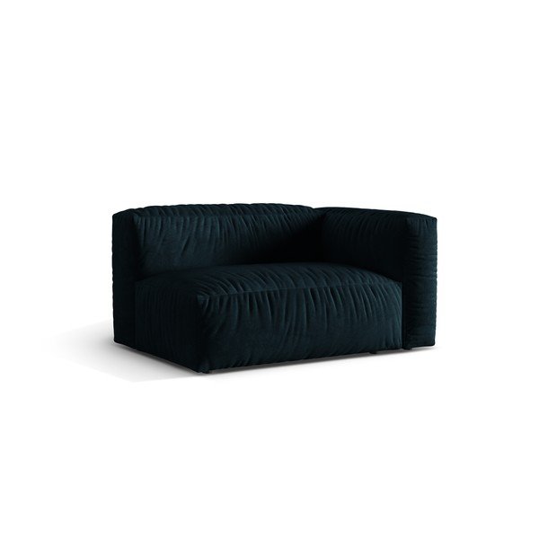 Tamno plava baršunasti modularna sjedeća garnitura (s desnim kutom) Martina – Micadoni -image-1