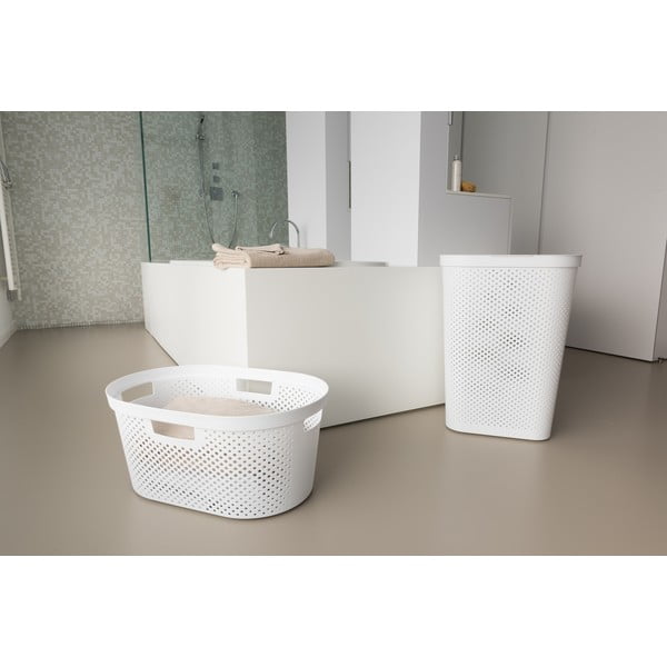 Bijela košara za rublje Curver Infinity, 40 l-image-1