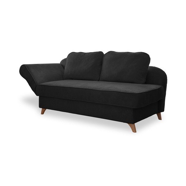 Antracitno siva ležaljka od samta (s lijevim kutom) Chic Charlotte – Miuform