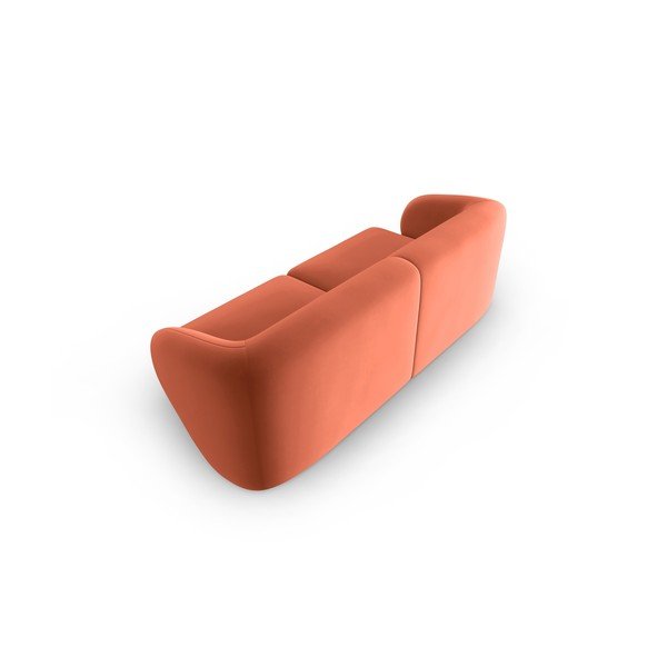 Ružičasta baršunasti sofa 188 cm Paolo – Milo Casa-image-3
