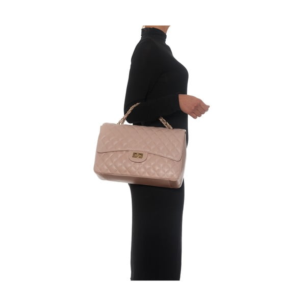 Casla kožna torbica, roza-image-4