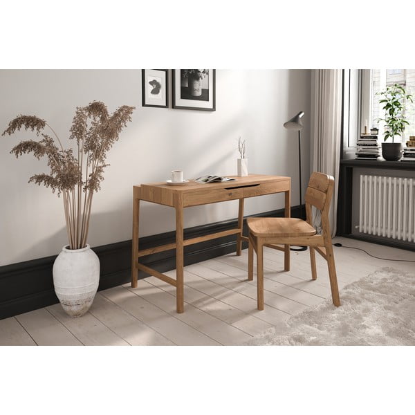 Kozmetički stol od punog hrasta 57x110 cm Twig – The Beds-image-3