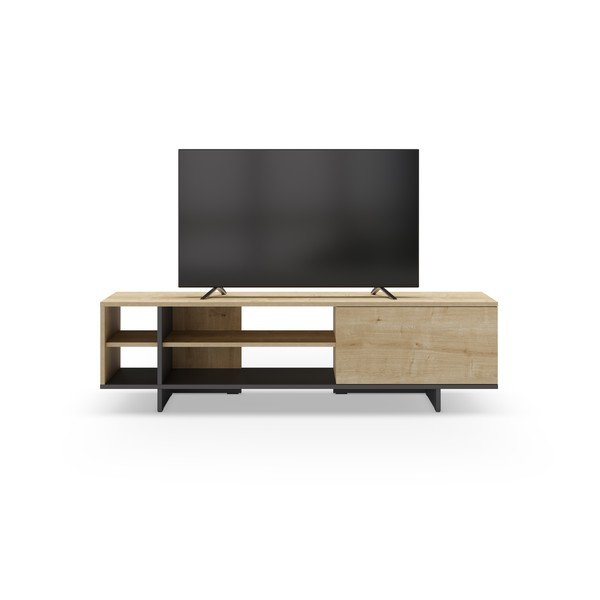 TV komoda u dekoru hrasta u prirodnoj boji 160x44 cm Cequoia – Marckeric-image-3