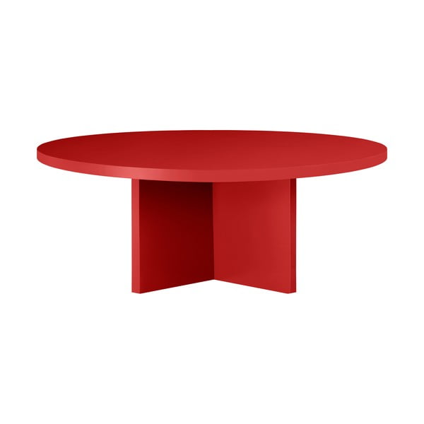 Crveni okrugao stolić za kavu ø 100 cm Pausa – Really Nice Things-image-4