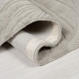 Svijetlo sivi vuneni tepih 200x290 cm Lino Leaf - Flair Rugs
