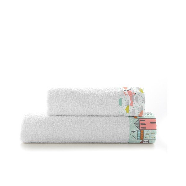 Set od 2 ručnika Moshi Moshi Little Village, 50x100 i 70x140 cm-image-2