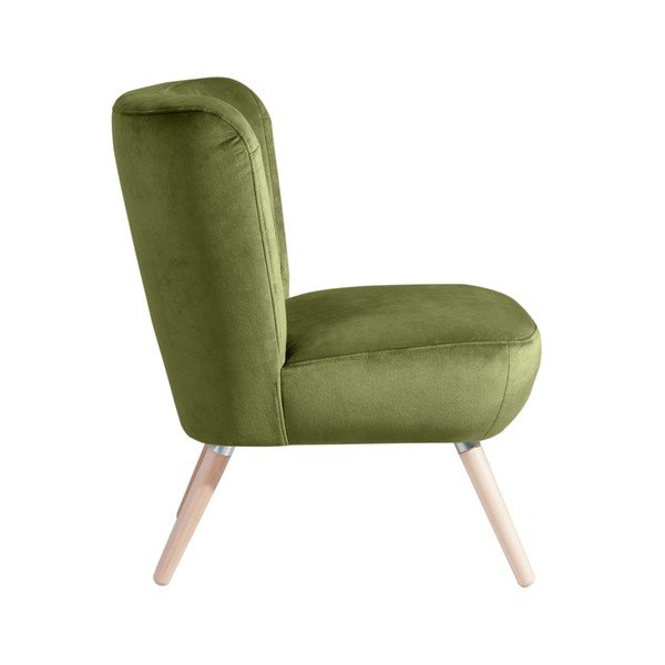 Zelena fotelja Max Winzer Neele Velvet-image-1