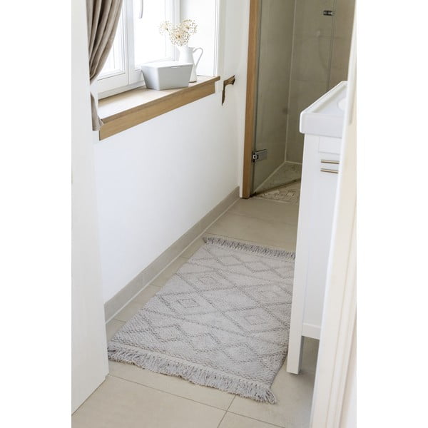 Siva kupaonska prostirka od organskog pamuka Wenko Urla, 60 x 90 cm-image-1