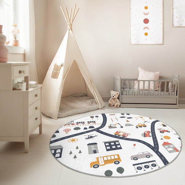 Periv dječji tepih za igru ø150 cm World Around Me – Mila Home-image-1