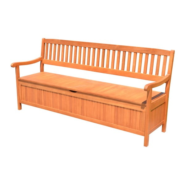 Vrtna klupa sa spremištem od drveta eukaliptusa Garden Pleasure Houston, dužine 187 cm-image-1