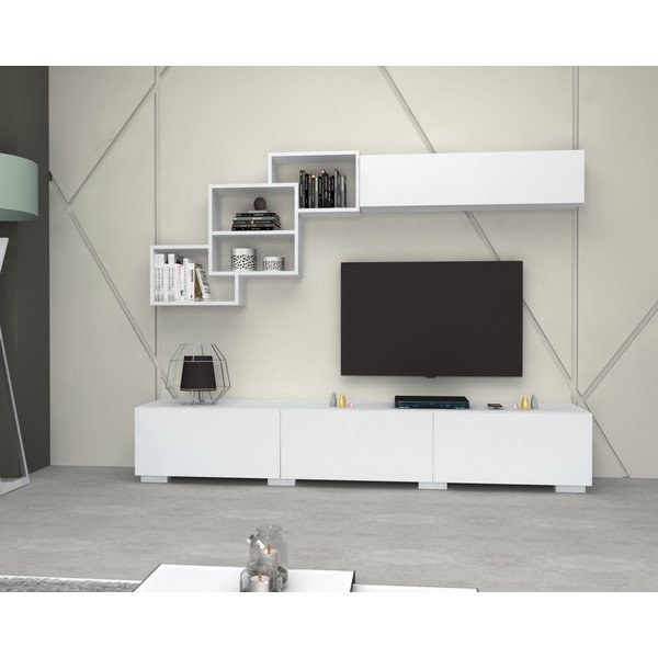 Bijeli TV stol 210x40 cm Fly - Gauge Concept-image-2