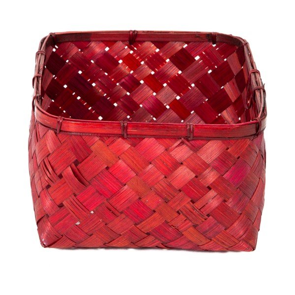 Crvena košara od bambusa Compactor Hanoi, 30 x 23 cm-image-2