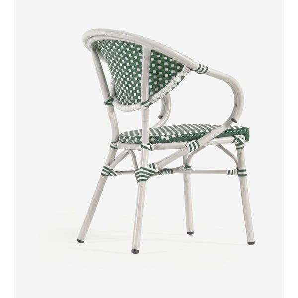 Zeleno-bijela vrtna stolica Kave Home Marilyn-image-1