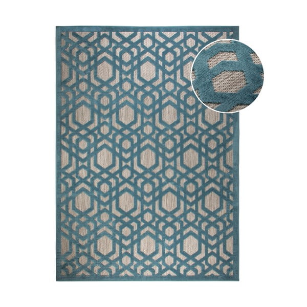 Plavi vanjski tepih 170x120 cm Oro - Flair Rugs