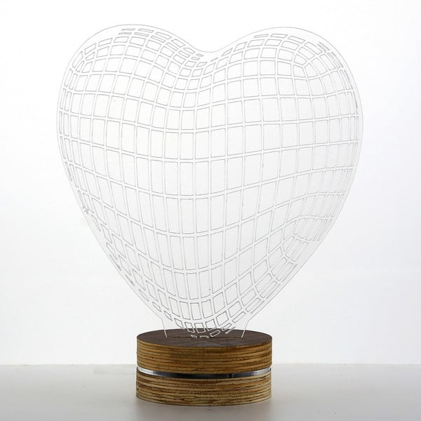 3D stolna lampa Srce-image-2