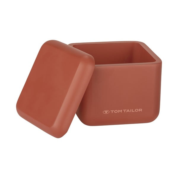 Narančasti kupaonski organizator za pamučne vatice od polyresina Tom Tailor T-Rounded – Wenko