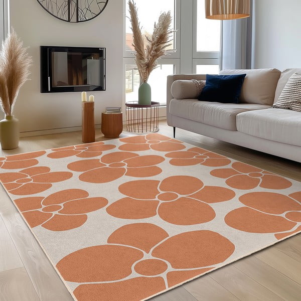 Narančasti periv tepih 80x150 cm Orange Meadow – Mila Home-image-3
