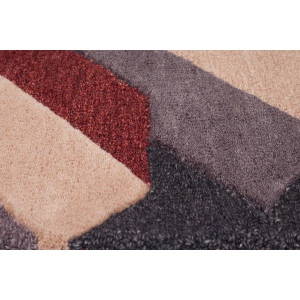 Crveno-sivi ručno tkani tepih Flair Rugs Salon, 120 x 170 cm-image-4