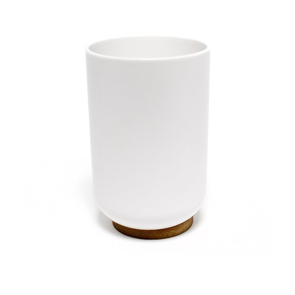 Bijela plastična čaša za četkice za zube Smart – douceur d'intérieur