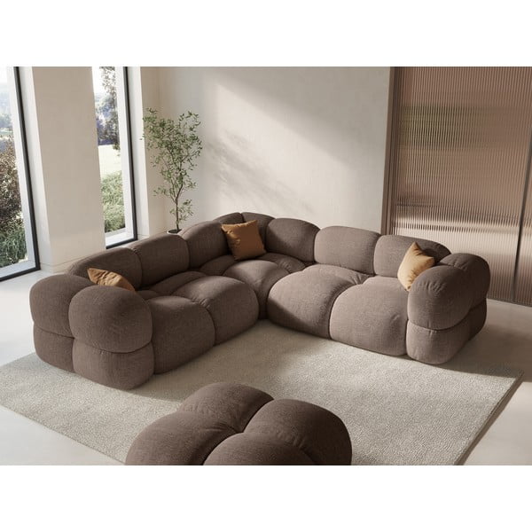 Smeđa kutna garnitura Loretto – Cosmopolitan Design-image-4