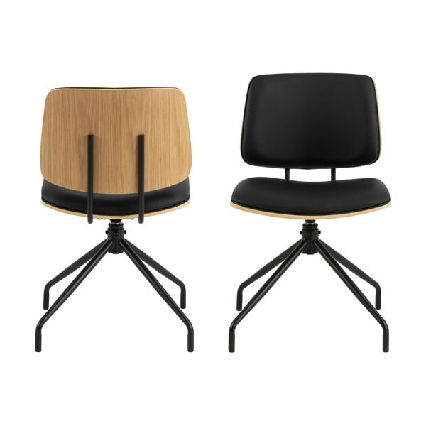 Crna blagovaonska stolica Owen – Actona-image-1