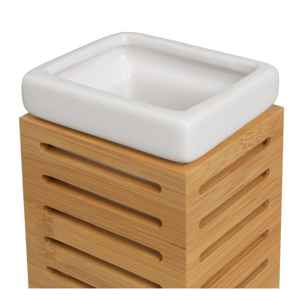 Set pribora za kupaonicu od bambusa u prirodnoj boji – Casa Selección-image-2