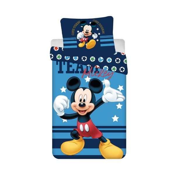 Pamučna dječja posteljina za krevet za jednu osobu 140x200 cm Mickey Team – Jerry Fabrics
