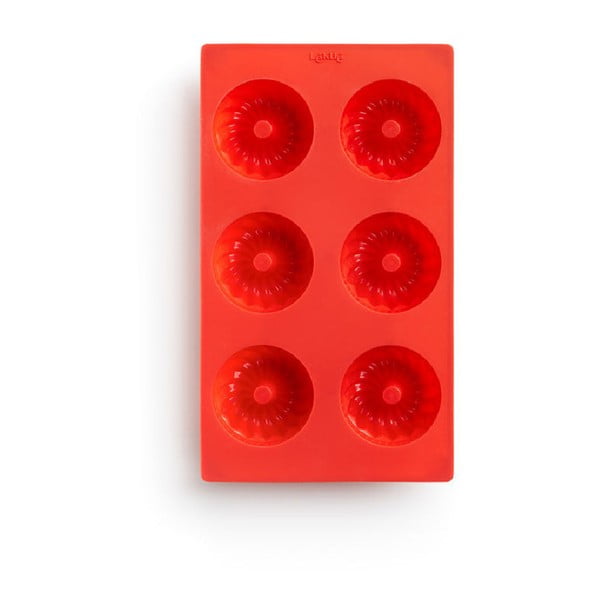 Crveni silikonski kalup za mini kuglofe Lékué