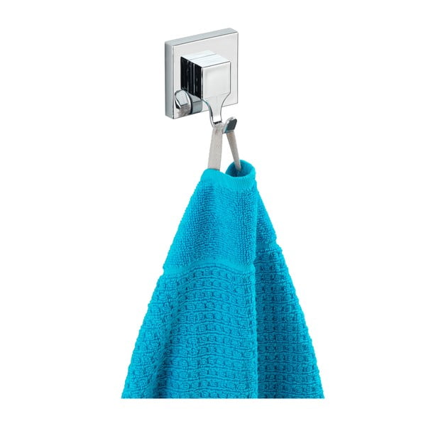 Plastične samoljepljive kuke u setu 2 kom u sjajno srebrnoj boji Genova – Wenko-image-3