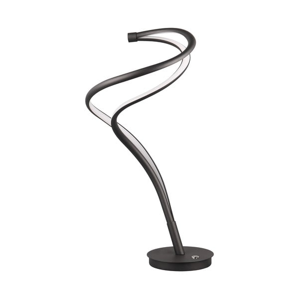 Crna LED stolna lampa s metalnim sjenilom (visina 56 cm) Nala – Trio Select