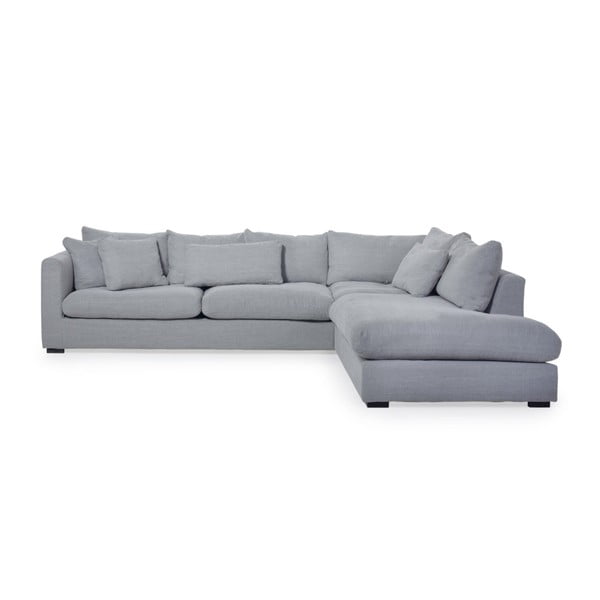 Svijetlo siva kutna sofa s ležaljkom na desnoj strani Scandic Comfyja