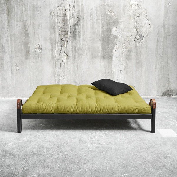 Sofa na razvlačenje Karup Poetry Black / Avocado Green / Tamno siva-image-1